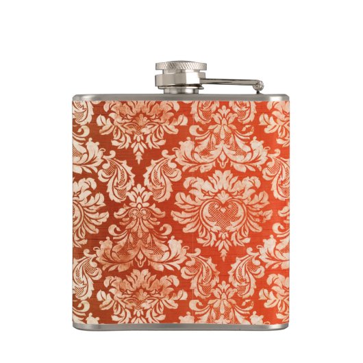 Achtergrond van Floral  behang Heupfles (Achterkant)