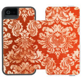 Achtergrond van Floral behang Incipio iPhone Portemonnee Hoesje (Agenda Open)