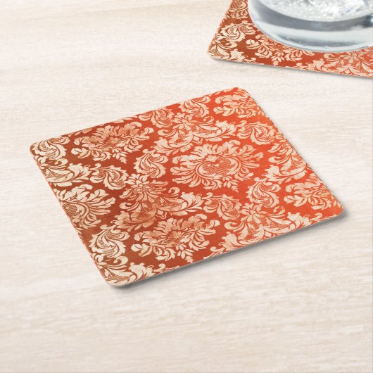 Achtergrond van Floral  behang Kartonnen Onderzetters (Schuin)