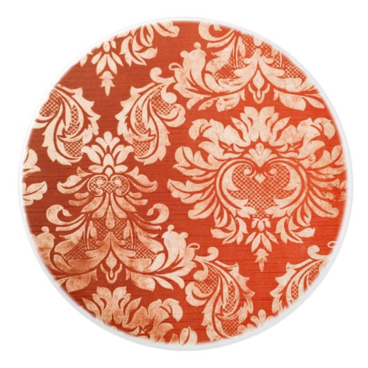 Achtergrond van Floral behang Keramische Knop (Voorkant)
