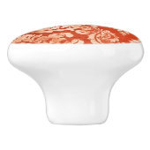 Achtergrond van Floral behang Keramische Knop (Zijkant)