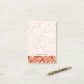 Achtergrond van Floral behang Post-it® Notes (Op bureau)