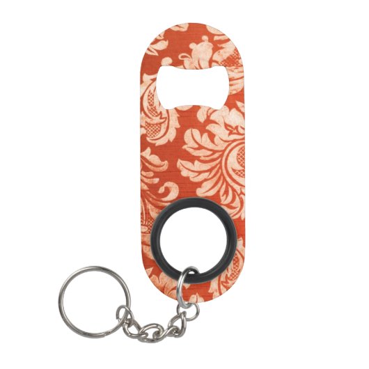 Achtergrond van Floral  behang Sleutelhanger Flessenopener (Voorkant)