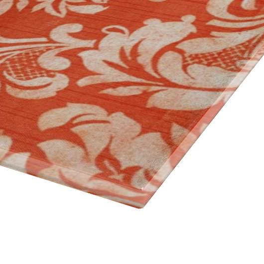 Achtergrond van Floral  behang Snijplank (Hoek)