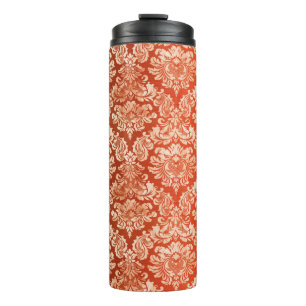 Achtergrond van Floral  behang Thermosbeker