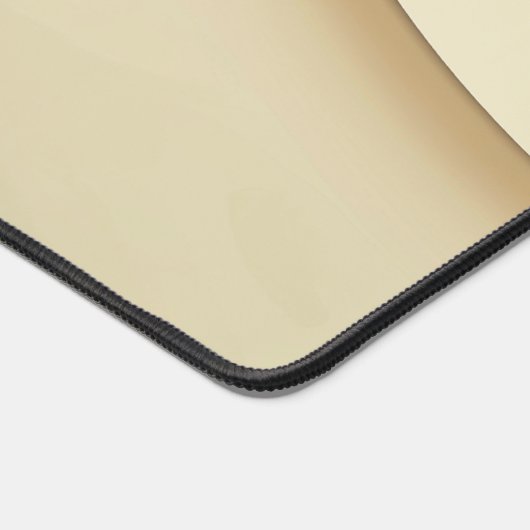 Achtergrond van gebogen vormen in beige en groen bureaumat (Hoek)