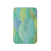 Achtergrond van gekrulde abstracte groene golven badmat (Voorkant Verticaal)
