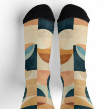 Achtergrond van geometrische vormen in blues en br