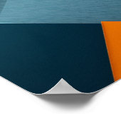 Achtergrond van geometrische vormen in heldere kle poster (Hoek)