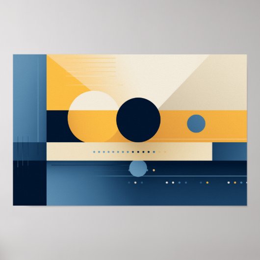 Achtergrond van geometrische vormen Poster (Voorkant)