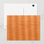 Achtergrond van gepolijst koperen avy-structuur briefkaart (Voorkant / Achterkant)