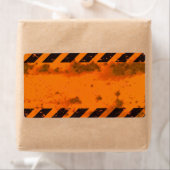 Achtergrond van gevarenstaven etiket (Insitu)