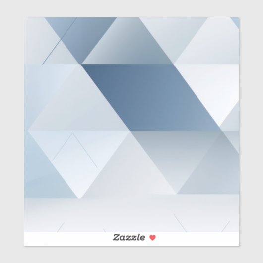 Achtergrond van grijze driehoeken met tekstruimte sticker (Vel)