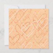 Achtergrond van hart en stip, uitnodiging (Voorkant)