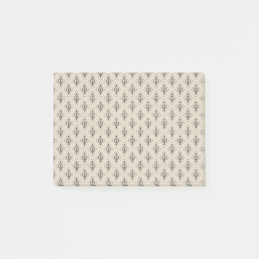 Achtergrond van het Cream Pattern Post-it® Notes (Voorkant)
