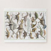 Achtergrond van het diagram Dinosaur Legpuzzel (Horizontaal)