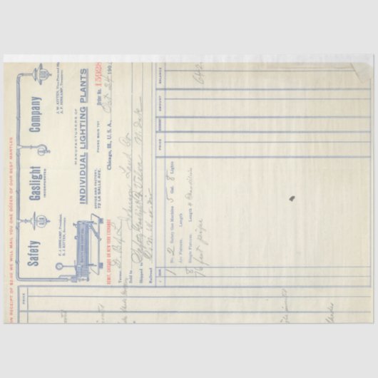 Achtergrond van het journaal: ontlepagina tissuepapier (Voorkant)