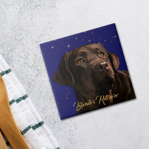 Achtergrond van het portret Starry Sky Tegeltje