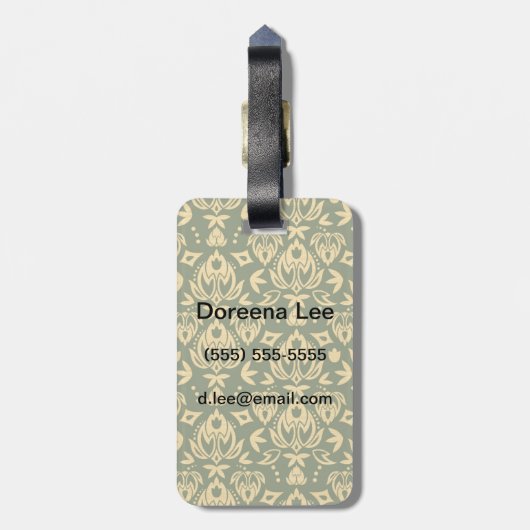 Achtergrond van het windvotpatroon van de houten f bagagelabel (Achterkant verticaal)