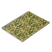 Achtergrond van het windvotpatroon van de houten f notitieboek (Linkerzijde)