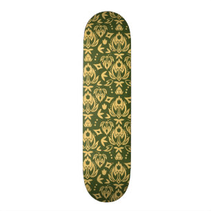 Achtergrond van het windvotpatroon van de houten f skateboard