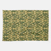 Achtergrond van het windvotpatroon van de houten f theedoek (Horizontaal)