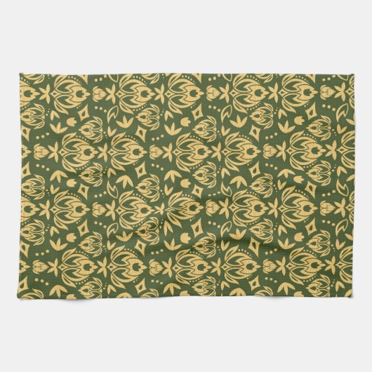 Achtergrond van het windvotpatroon van de houten f theedoek (Horizontaal)