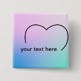 Achtergrond van hoofdbehaalde pastelachtergrond vierkante button 5,1 cm