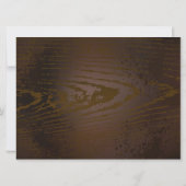 Achtergrond van hout met mechanische zeepaardjes aankondiging (Achterkant)