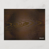 Achtergrond van hout met mechanische zeepaardjes briefkaart (Achterkant)