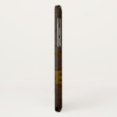 Achtergrond van hout met mechanische zeepaardjes Case-Mate iPhone case (Achterkant/links)