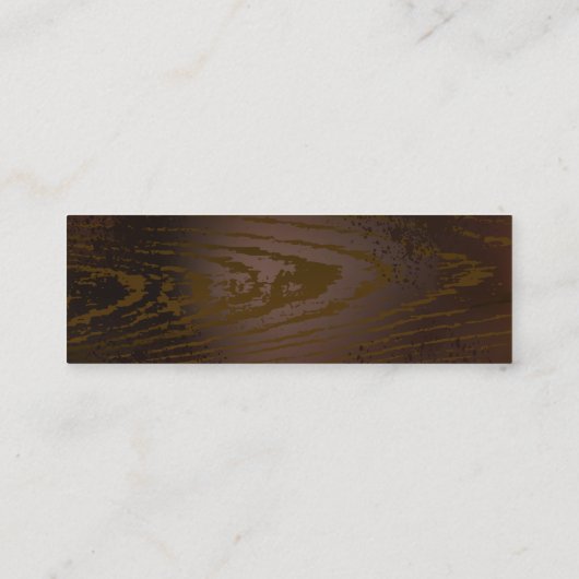 Achtergrond van hout met mechanische zeepaardjes contactkaartje (Achterkant)