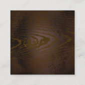 Achtergrond van hout met mechanische zeepaardjes contactkaartje (Achterkant)