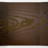 Achtergrond van hout met mechanische zeepaardjes drieluik aankondiging (Binnenkant midden)