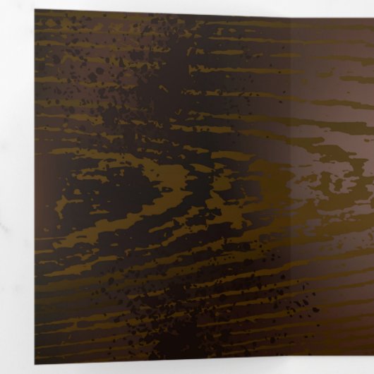 Achtergrond van hout met mechanische zeepaardjes drieluik programma (Binnenzijde eerst)