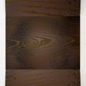 Achtergrond van hout met mechanische zeepaardjes drieluik uitnodiging (Binnenkant midden)