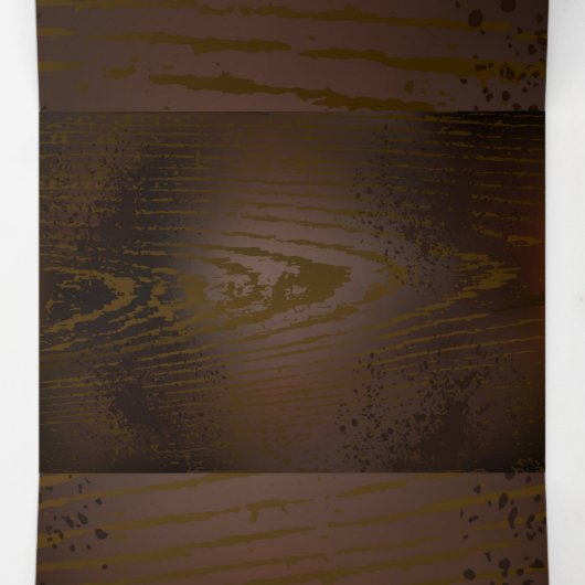 Achtergrond van hout met mechanische zeepaardjes drieluik uitnodiging (Binnenkant midden)