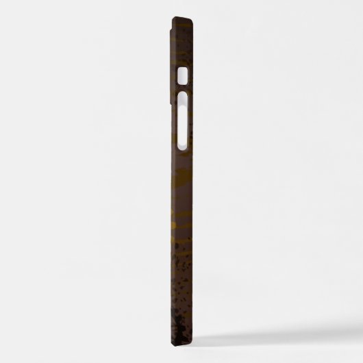 Achtergrond van hout met mechanische zeepaardjes iPhone hoesje (Linkerkant)