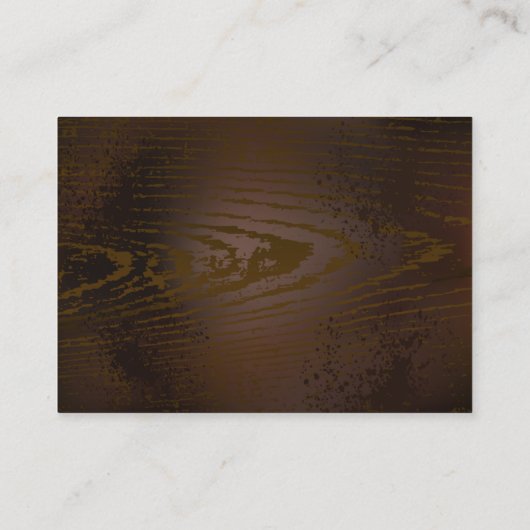 Achtergrond van hout met mechanische zeepaardjes kortingskaartje (Achterkant)