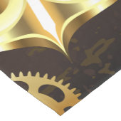 Achtergrond van hout met mechanische zeepaardjes medium tafelloper (Hoek)