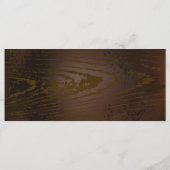 Achtergrond van hout met mechanische zeepaardjes menu (Achterkant)