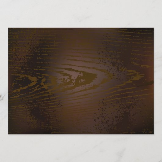 Achtergrond van hout met mechanische zeepaardjes menu (Achterkant)