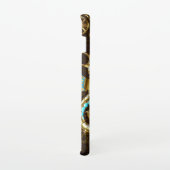 Achtergrond van hout met mechanische zeepaardjes samsung galaxy hoesje (Rechterkant)