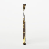 Achtergrond van hout met mechanische zeepaardjes samsung galaxy hoesje (Linkerkant)