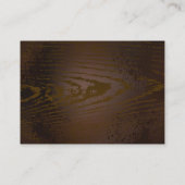 Achtergrond van hout met mechanische zeepaardjes visitekaartje (Achterkant)