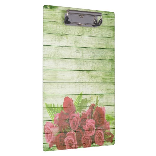 Achtergrond van hout Moderne Rozen Klembord (Rechts)
