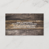 Achtergrond van hout | Penseeltextuur Visitekaartje (Achterkant)