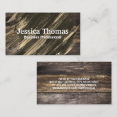 Achtergrond van hout | Penseeltextuur Visitekaartje (Voorkant / Achterkant)