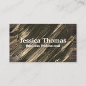 Achtergrond van hout | Penseeltextuur Visitekaartje (Voorkant)