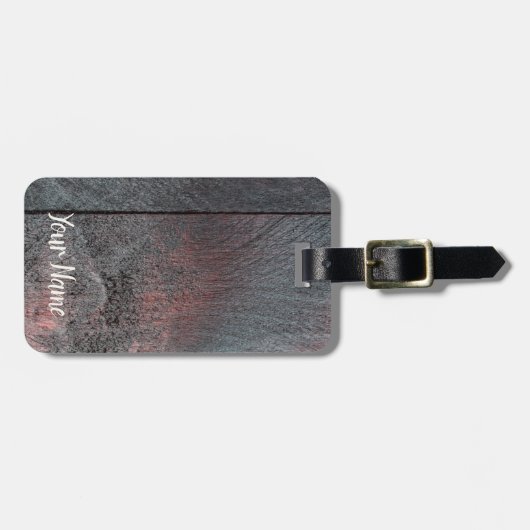 Achtergrond van hout van mahogany bagagelabel (Voorkant horizontaal)